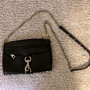 Rebecca Minkoff Black Leather Crossbody purse
